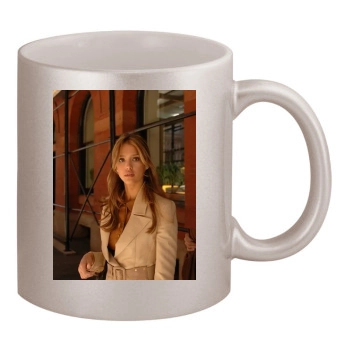 Jessica Alba 11oz Metallic Silver Mug