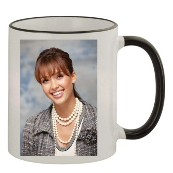 Jessica Alba 11oz Colored Rim & Handle Mug