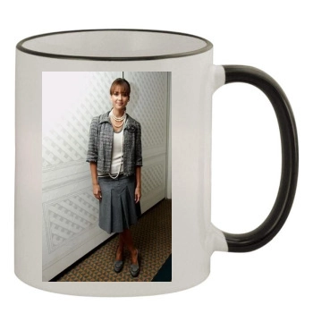 Jessica Alba 11oz Colored Rim & Handle Mug