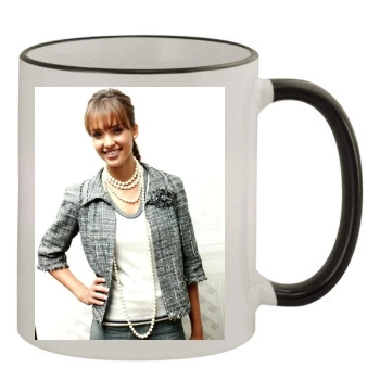 Jessica Alba 11oz Colored Rim & Handle Mug