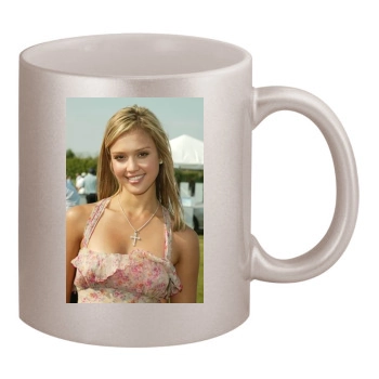 Jessica Alba 11oz Metallic Silver Mug