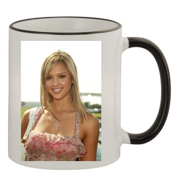 Jessica Alba 11oz Colored Rim & Handle Mug