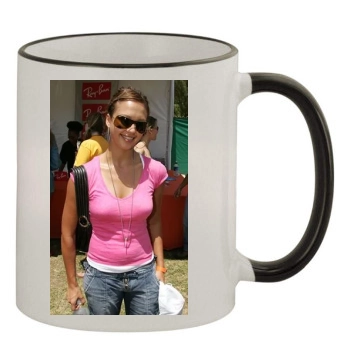 Jessica Alba 11oz Colored Rim & Handle Mug