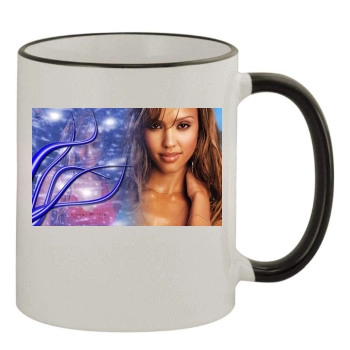 Jessica Alba 11oz Colored Rim & Handle Mug