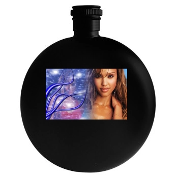 Jessica Alba Round Flask