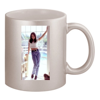 Jessica Alba 11oz Metallic Silver Mug