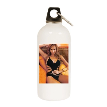 Jessica Alba White Water Bottle With Carabiner