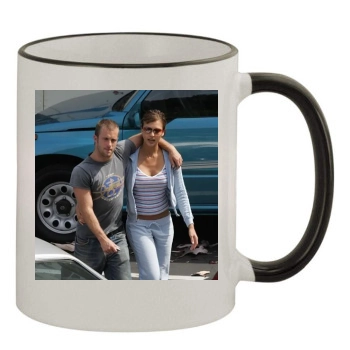 Jessica Alba 11oz Colored Rim & Handle Mug