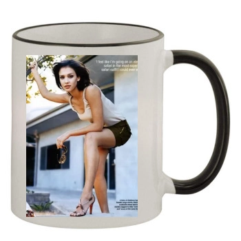 Jessica Alba 11oz Colored Rim & Handle Mug