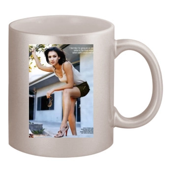 Jessica Alba 11oz Metallic Silver Mug