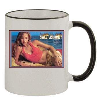 Jessica Alba 11oz Colored Rim & Handle Mug