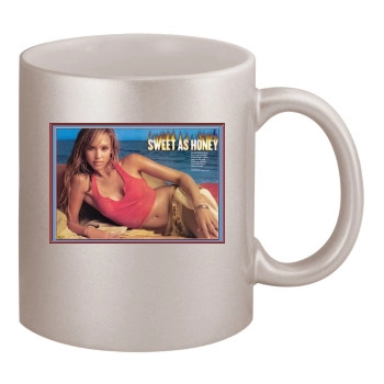 Jessica Alba 11oz Metallic Silver Mug