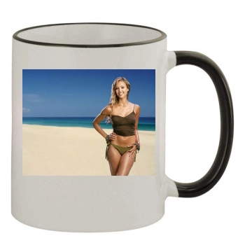 Jessica Alba 11oz Colored Rim & Handle Mug