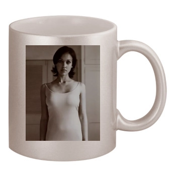 Jessica Alba 11oz Metallic Silver Mug