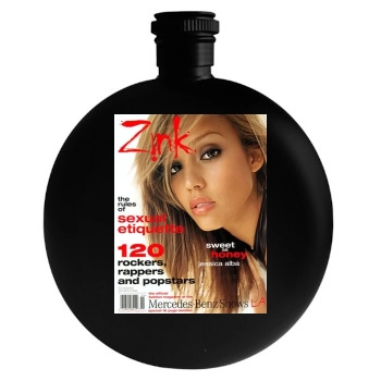 Jessica Alba Round Flask