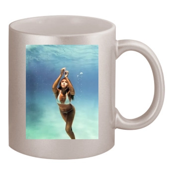 Jessica Alba 11oz Metallic Silver Mug