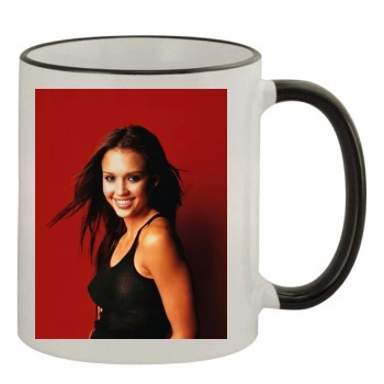 Jessica Alba 11oz Colored Rim & Handle Mug