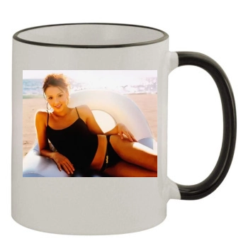 Jessica Alba 11oz Colored Rim & Handle Mug