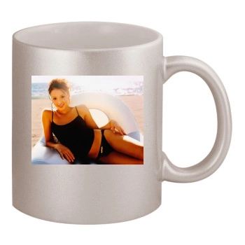 Jessica Alba 11oz Metallic Silver Mug