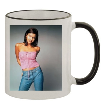 Jessica Alba 11oz Colored Rim & Handle Mug