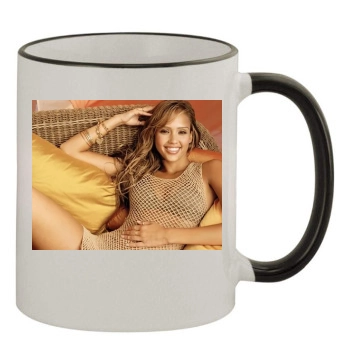 Jessica Alba 11oz Colored Rim & Handle Mug