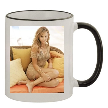 Jessica Alba 11oz Colored Rim & Handle Mug