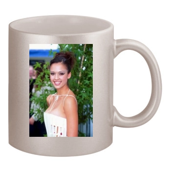 Jessica Alba 11oz Metallic Silver Mug