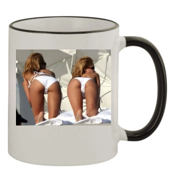 Jessica Alba 11oz Colored Rim & Handle Mug