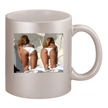 Jessica Alba 11oz Metallic Silver Mug