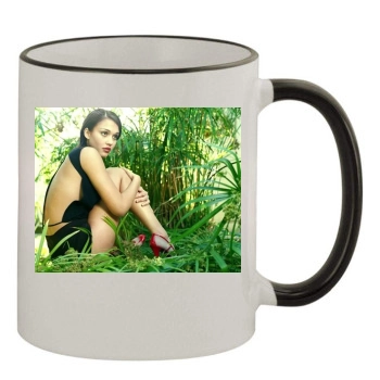 Jessica Alba 11oz Colored Rim & Handle Mug