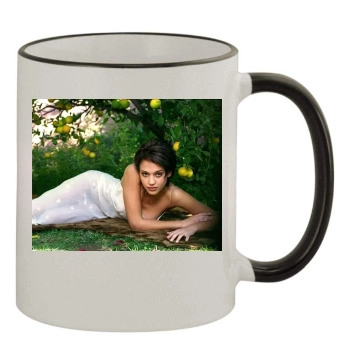 Jessica Alba 11oz Colored Rim & Handle Mug