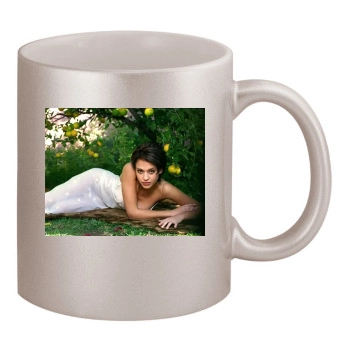 Jessica Alba 11oz Metallic Silver Mug