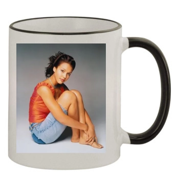 Jessica Alba 11oz Colored Rim & Handle Mug