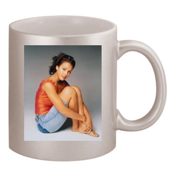 Jessica Alba 11oz Metallic Silver Mug