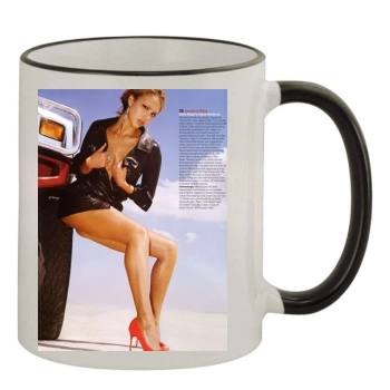 Jessica Alba 11oz Colored Rim & Handle Mug