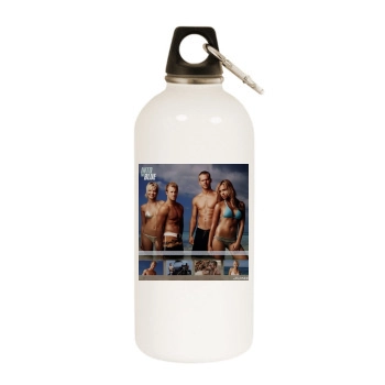 Jessica Alba White Water Bottle With Carabiner