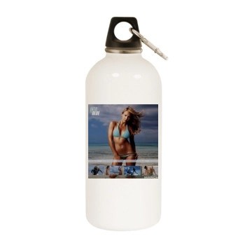 Jessica Alba White Water Bottle With Carabiner