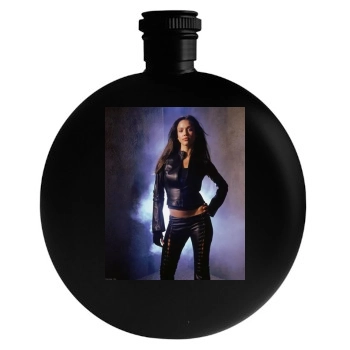 Jessica Alba Round Flask