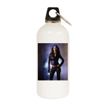 Jessica Alba White Water Bottle With Carabiner