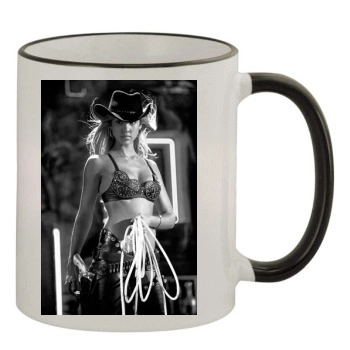 Jessica Alba 11oz Colored Rim & Handle Mug