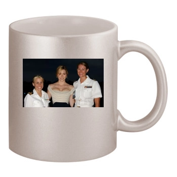 Jessica Biel 11oz Metallic Silver Mug