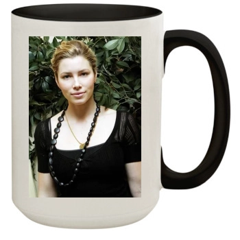 Jessica Biel 15oz Colored Inner & Handle Mug