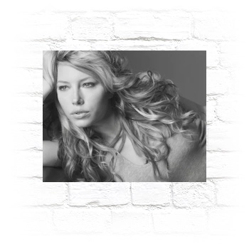 Jessica Biel Metal Wall Art