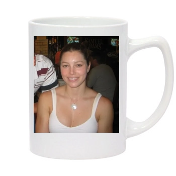 Jessica Biel 14oz White Statesman Mug