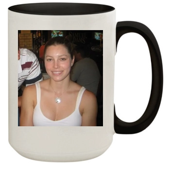 Jessica Biel 15oz Colored Inner & Handle Mug