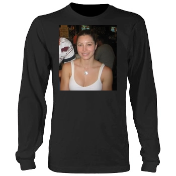 Jessica Biel Men's Heavy Long Sleeve TShirt