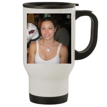 Jessica Biel Stainless Steel Travel Mug