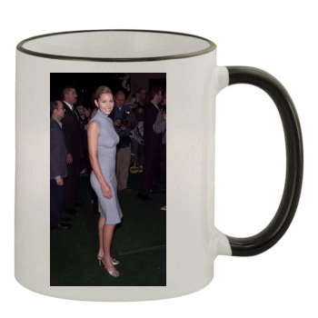 Jessica Biel 11oz Colored Rim & Handle Mug