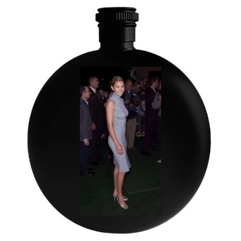 Jessica Biel Round Flask