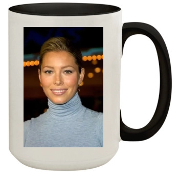 Jessica Biel 15oz Colored Inner & Handle Mug